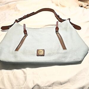 Dooney and Burke boho light blue bag
